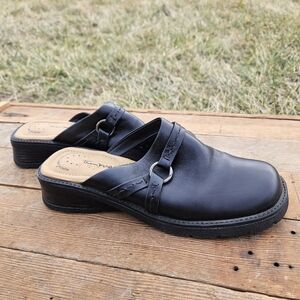 Women's Size 9.5 Black Thom Mcan Slip-on Mule Shoes